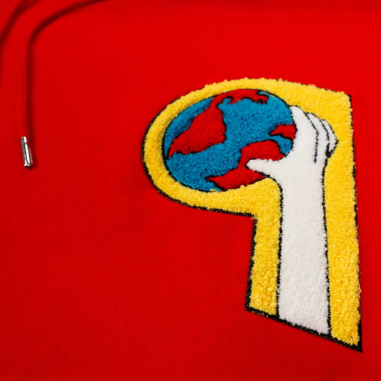 Chenille Letterman Hooded Sweatshirt