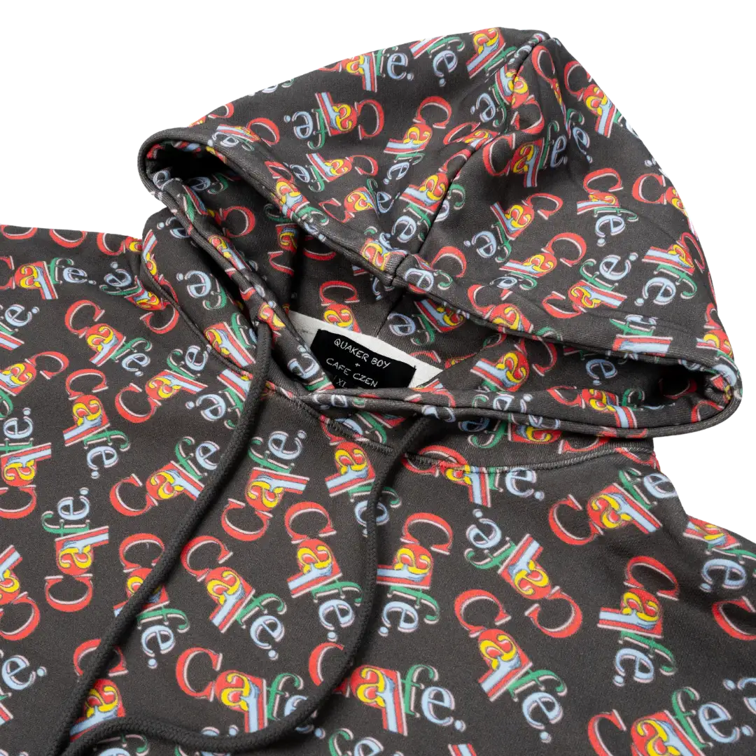 CAFE BOY Allover Hooded Sweatshirt