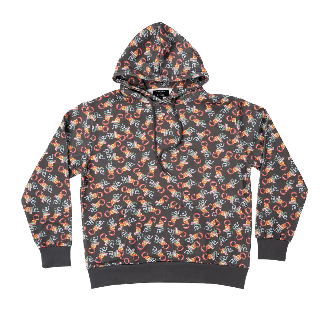 CAFE BOY Allover Hooded Sweatshirt