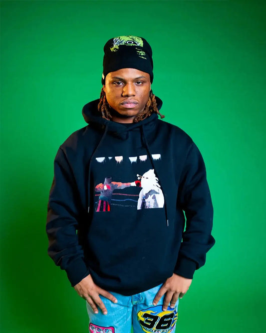 @darkgrapes i fight for a living Hooded Sweatshirt