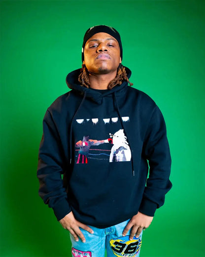 @darkgrapes i fight for a living Hooded Sweatshirt