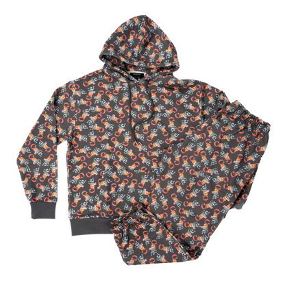 CAFE BOY Allover Hooded Sweatshirt