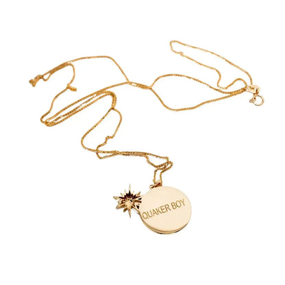 14K Gold Bomb Pendant