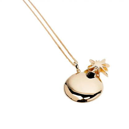 14K Gold Bomb Pendant