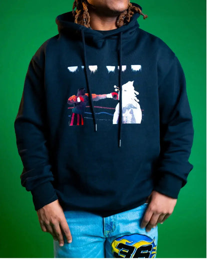@darkgrapes i fight for a living Hooded Sweatshirt