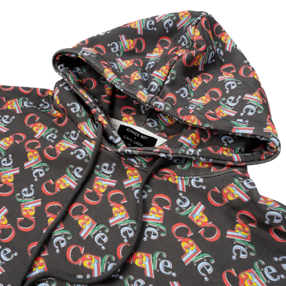 CAFE BOY Allover Hooded Sweatshirt