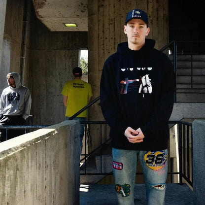 @darkgrapes i fight for a living Hooded Sweatshirt