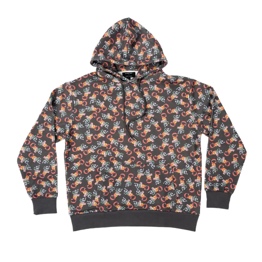 CAFE BOY Allover Hooded Sweatshirt