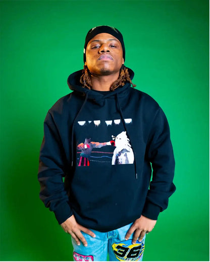@darkgrapes i fight for a living Hooded Sweatshirt