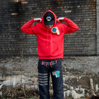 Chenille Letterman Hooded Sweatshirt