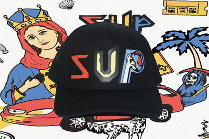 SUP Trucker Hat Super American + QUAKER BOY