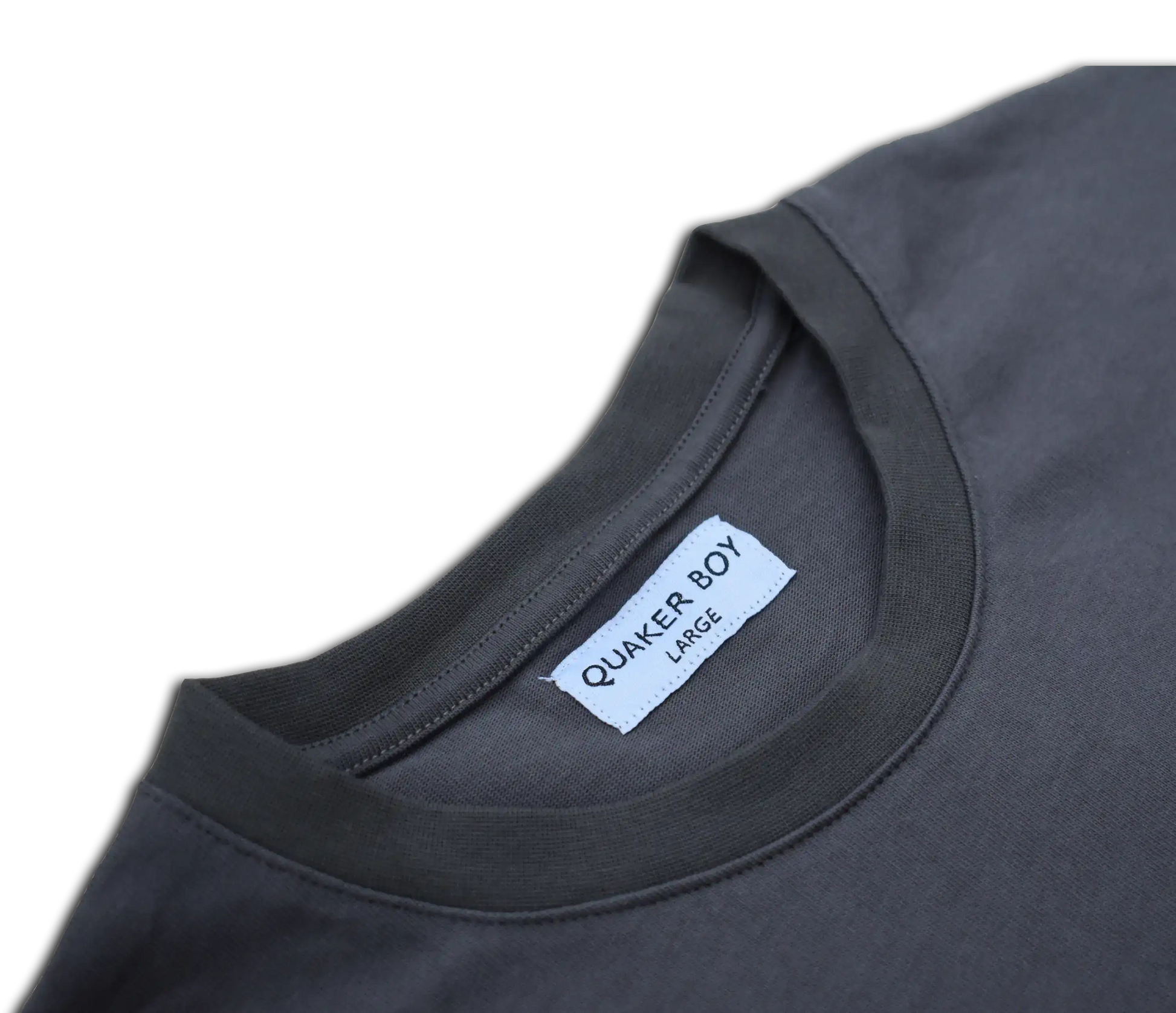 Grey Heavyweight T-shirt Neck Label