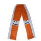 orange closed mesh pants whit side stripe